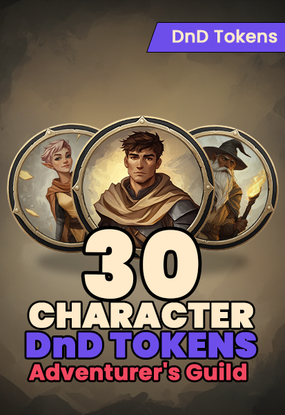 DnD Token Set - Characters (Adventurer's Guild)